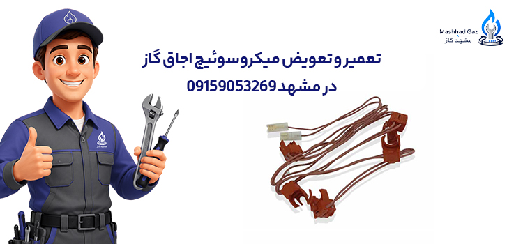 تعمیر و تعویض میکروسوئیچ اجاق گاز در مشهد